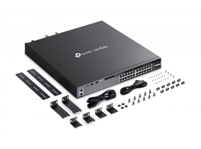 Przełącznik SG6428XHP switch zarządzalny 24 porty gigabitowe PoE+ 4 sloty SFP+ 10G