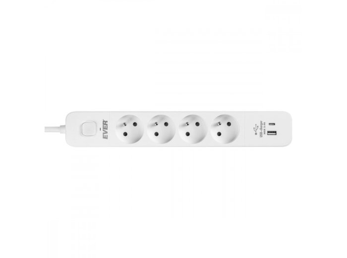 Listwa antyprzepięciowa PROTECT 4PL 1A1C USB T/LZ12-PRO015/1000