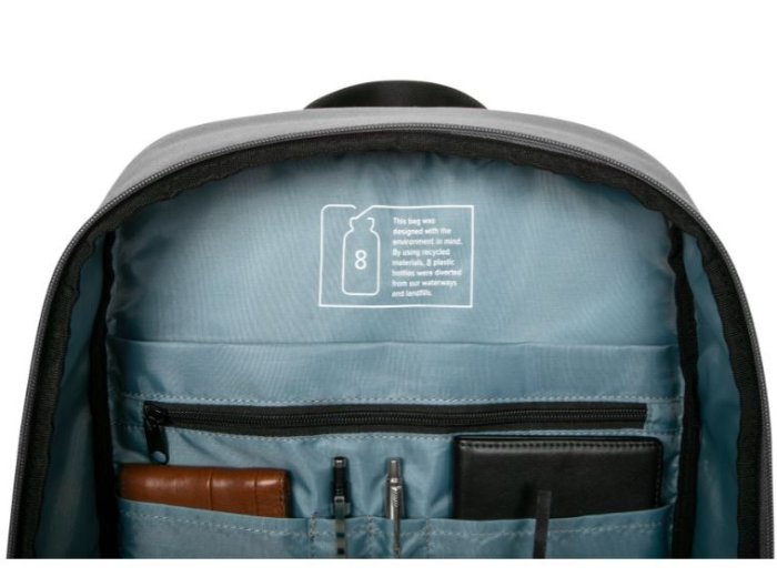 Plecak 16 cali Sagano EcoSmart Commuter czarno-zielony