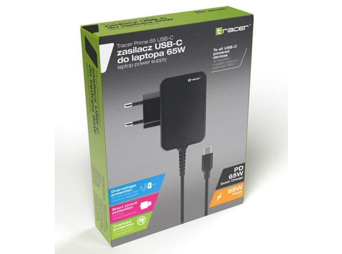 Zasilacz notebook Prime 65W USB-C