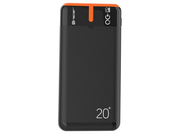 Power bank EnerGen 20000mAh PD+QC3.0 czarno-pomarańczowy