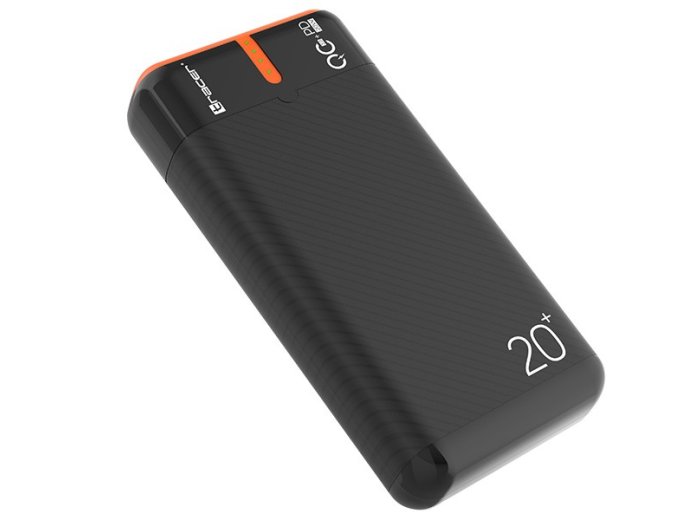 Power bank EnerGen 20000mAh PD+QC3.0 czarno-pomarańczowy
