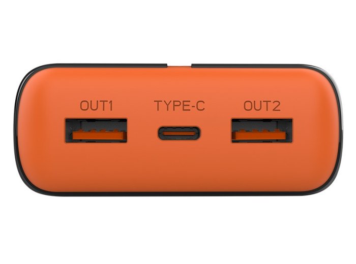 Power bank EnerGen 20000mAh PD+QC3.0 czarno-pomarańczowy