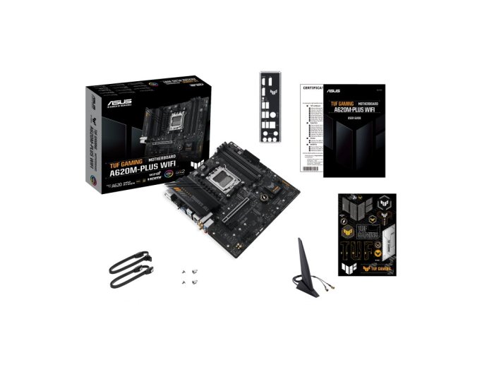 Płyta główna TUF GAMING A620M-PLUS WIFI AM5 4DDR5 HDMI/DP mATX