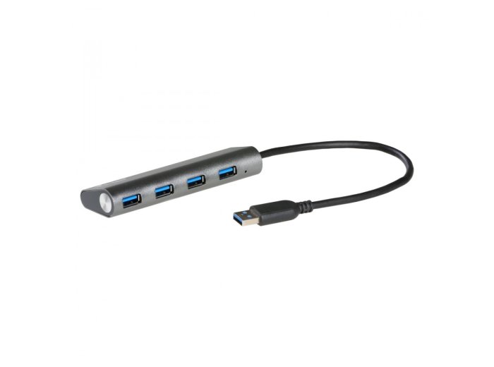 USB 3.0 Metal HUB Charging - 4 porty z zasilaczem/ładowaniem