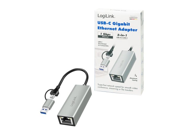 Adapter USB-C do Gigabit Ethernet + USB