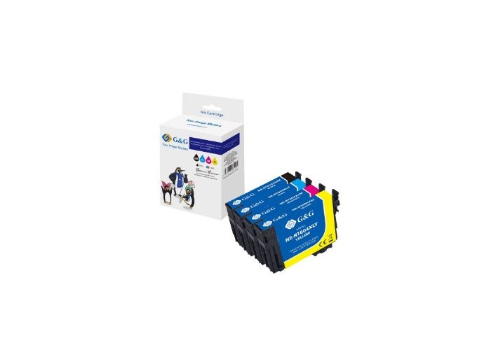 G&G NP-R2-0604XLBKCMY-R nabój z tuszem 1 szt. Zamiennik Czarny, Cyjan, Purpurowy, Żółty