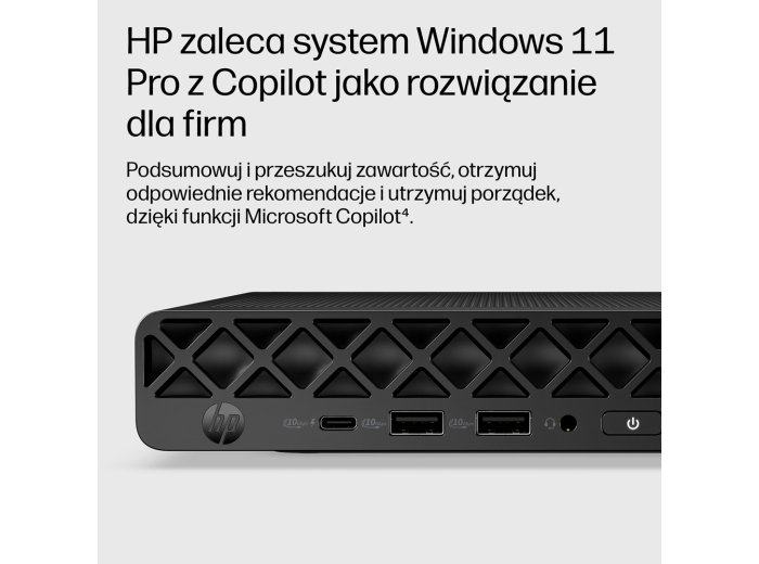 HP EliteDesk 8 Mini G2i AI Ultra 7 356H 16GB DDR5 5600 SSD512 Intel Graphics W11Pro 3Y OnSite