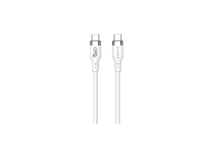 HYPER HJ4002WHGL kabel USB USB 2.0 2 m USB C Biały