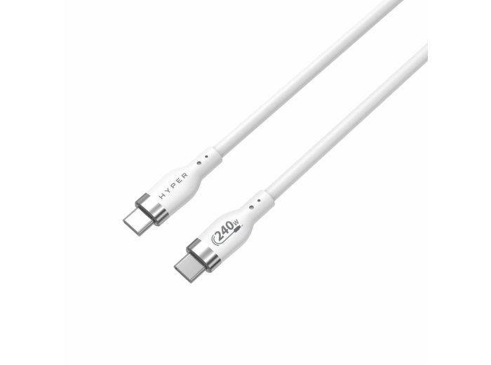 HYPER HJ4002WHGL kabel USB USB 2.0 2 m USB C Biały