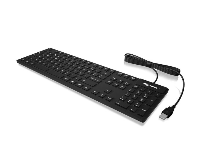 KeySonic KSK-8030 IN (US) klawiatura Przemysłowy USB QWERTY US English Czarny