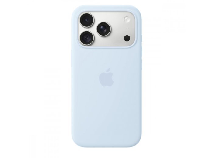 Etui silikonowe z MagSafe do iPhonea 18 Pro - chłodny błękit
