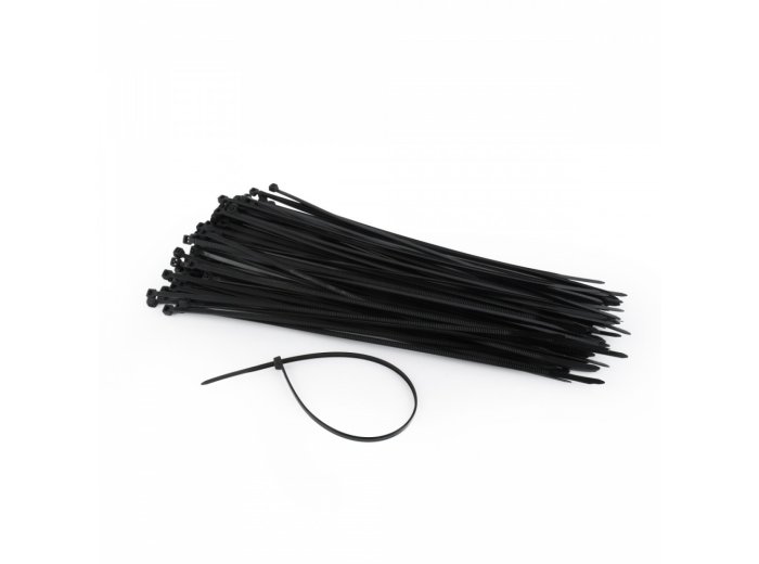 Opaska zaciskowa nylon 25cm/3.6mm (100szt) czarna
