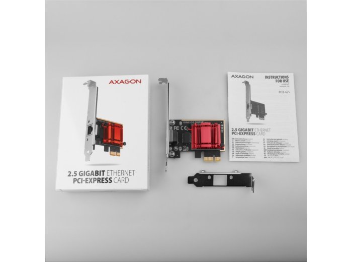 PCEE-G25 Karta sieciowa PCIe 1 x 2.5 Gigabit Ethernet port RJ-45 Realtek, PXE, SP & LP