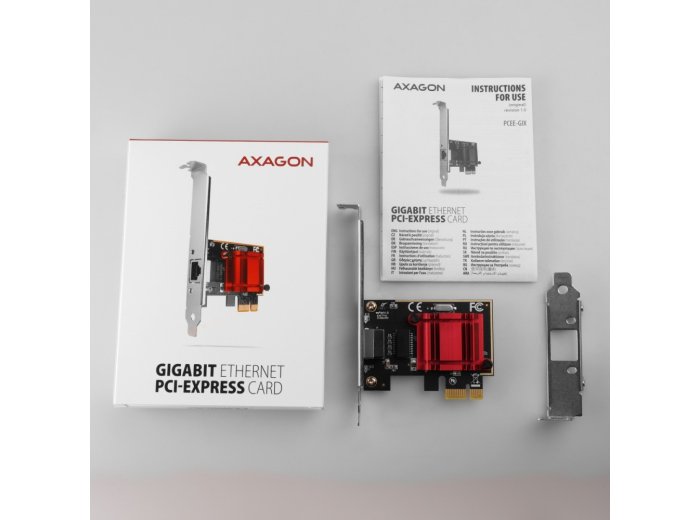 PCEE-GIX Karta sieciowa PCIe 1x Gigabit Ethernet port (RJ-45), Intel i210AT, PXE, SP & LP