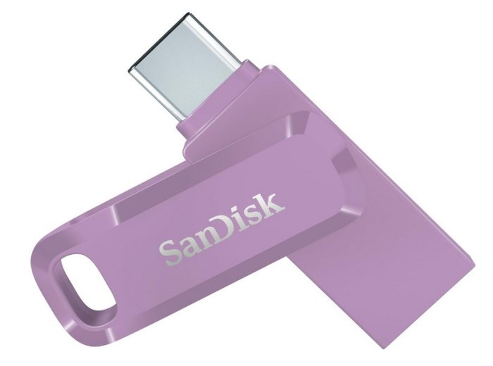 SanDisk Ultra Dual Drive Go USB 256GB pamięć USB USB Type-A / USB Type-C 3.2 Gen 1 (3.1 Gen 1) Lawenda