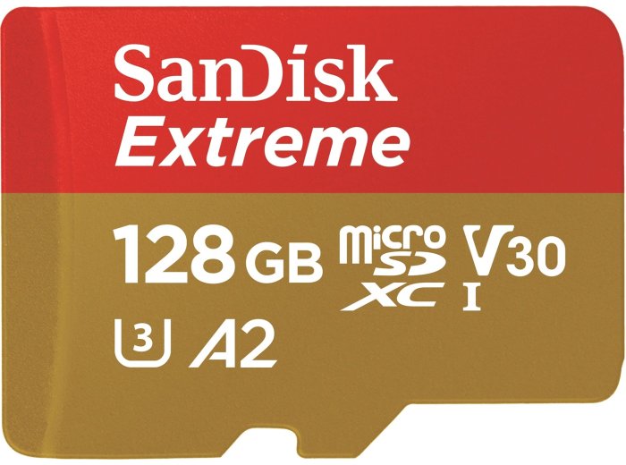 SANDISK EXTREME microSDXC 128 GB 190/90 MB/s A2