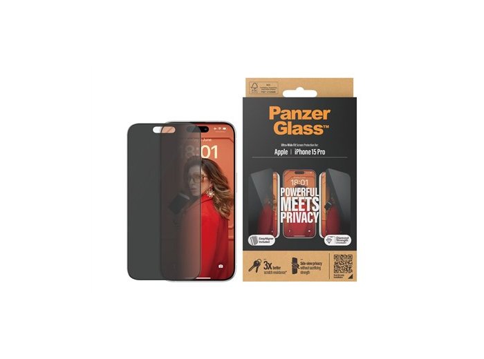 PanzerGlass Ultra Wide Fit Privacy Przezroczysta ochrona ekranu Apple 1 szt.