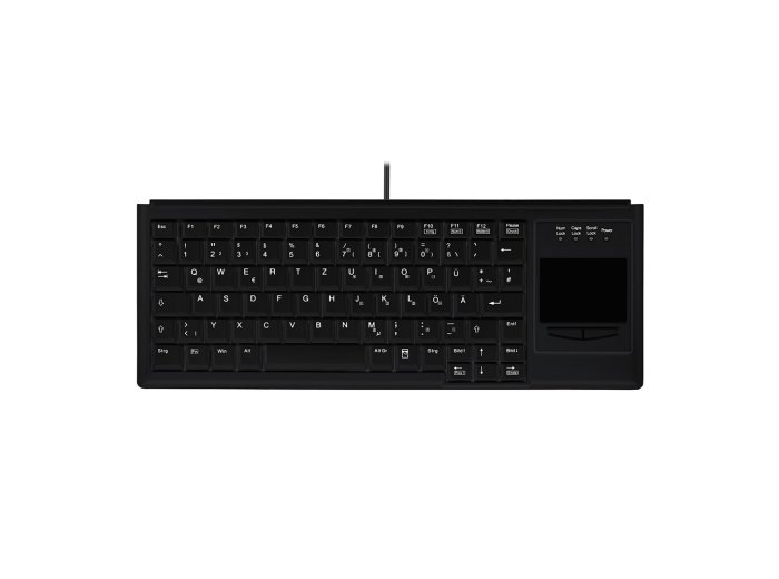 Contour Design Active Key AK-4400-GU klawiatura Przemysłowy USB QWERTZ Niemiecki Czarny