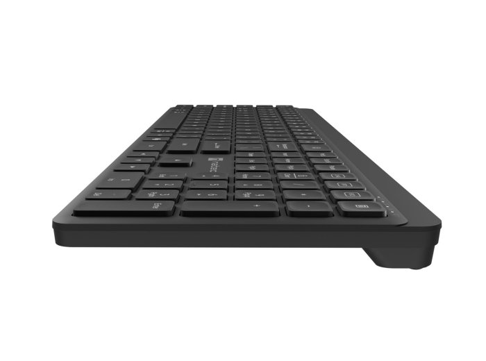 NATEC KLAWIATURA TANG US BEZPRZEWODOWA BT + 2.4GHZ CICHA SLIM CZARNA