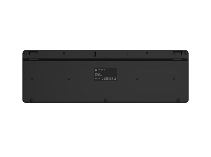NATEC KLAWIATURA TANG US BEZPRZEWODOWA BT + 2.4GHZ CICHA SLIM CZARNA