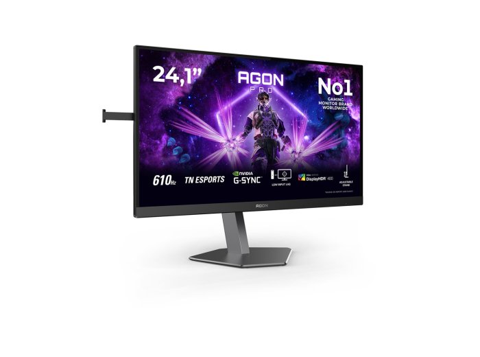 AOC G2 AG246FK6 monitor komputerowy 61,2 cm (24.1") 1920 x 1080 px Full HD LED Czarny, Szary