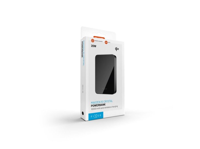 FIXED FIXZENMC-10-BK bank mocy Litowo-polimerowy (LiPo) 10000 mAh Bezprzewodowe ładowanie Czarny
