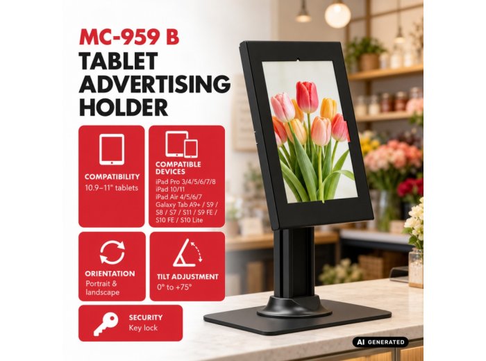 Uchwyt reklamowy do tabletu MC-959 B