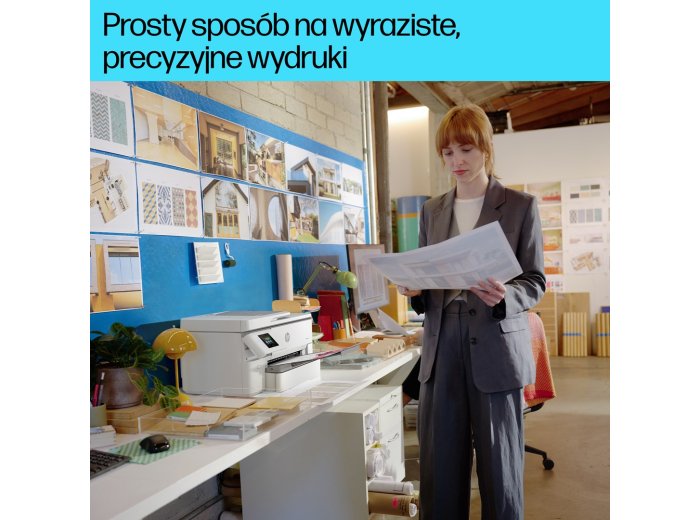 HP OfficeJet Pro 9720e Bezprzewodowe All-in-One W kolorze Drukarka, Drukowanie dwustronne; Kopiowanie, skanowanie