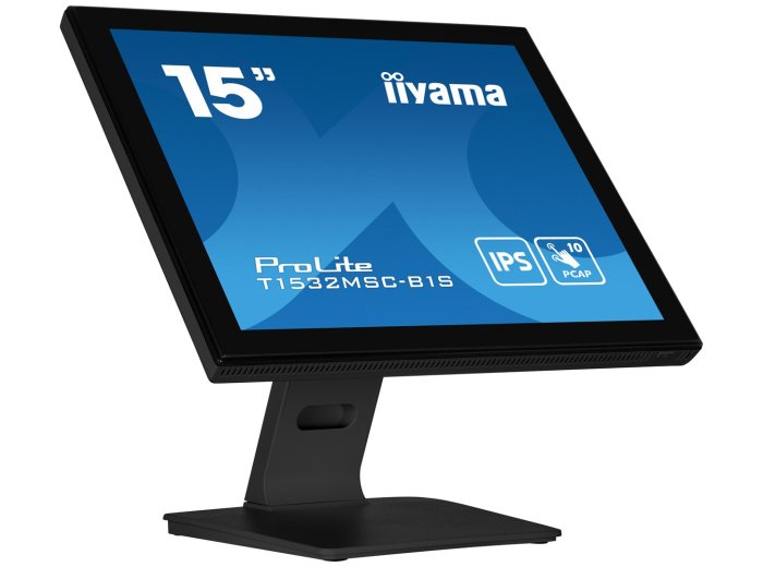 iiyama ProLite T1532MSC-B1S monitor komputerowy 38,1 cm (15") 1024 x 768 px XGA LCD Ekran dotykowy Czarny