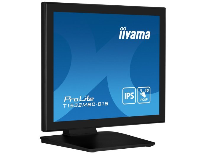 iiyama ProLite T1532MSC-B1S monitor komputerowy 38,1 cm (15") 1024 x 768 px XGA LCD Ekran dotykowy Czarny