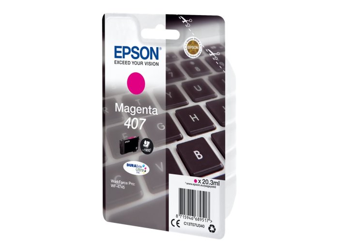 Epson Tusz WF-4745 C13T07U340 Mag. 407XL 1900 stron 20.3ml