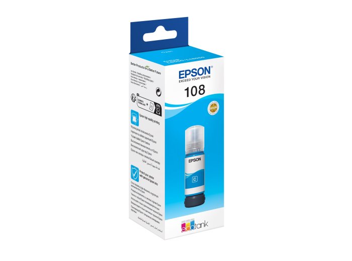 Epson Tusz 108 EcoTank Cyan L8050