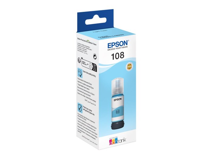 Epson Tusz 108 EcoTank light Cyan L8050