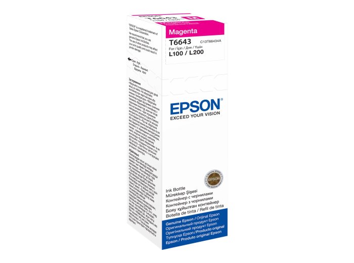 Epson Tusz L100/200 T6643 Magenta 70 ml
