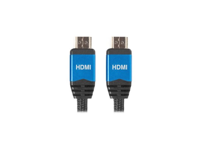 Kabel Lanberg Premium CA-HDMI-20CU-0010-BL (HDMI M - HDMI M; 1m; kolor czarny)