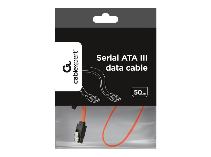 Kabel GEMBIRD CC-SATAM-DATA (SATA - SATA ; 0,50m; kolor czerwony)