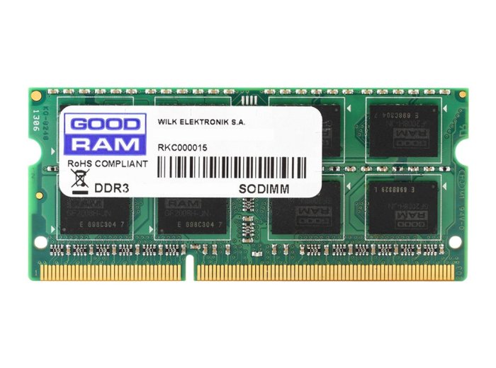 Pamięć GoodRam GR1600S3V64L11S/4G (DDR3 SO-DIMM; 1 x 4 GB; 1600 MHz; CL11)