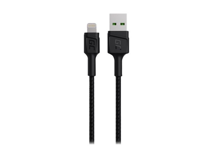 GREEN CELL KABEL KABGC24 GC POWERSTREAM USB-A - LIGHTNING 30CM, SZYBKIE ŁADOWANIE