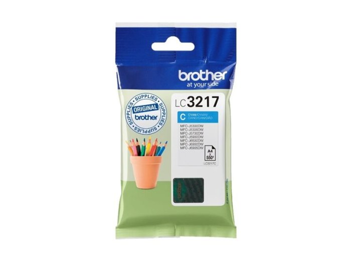 Brother Tusz LC3217C Cyan 550str