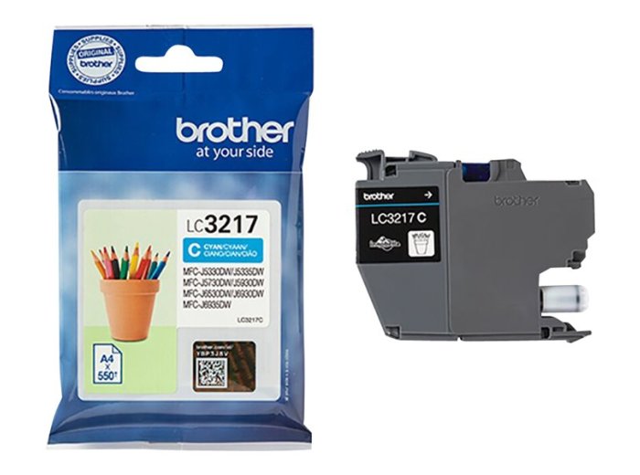 Brother Tusz LC3217C Cyan 550str