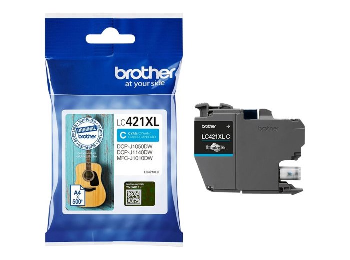 Brother Tusz LC421XLC Cyan 500str