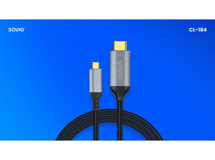 Kabel USB-C do HDMI v2.0b, 3m, miedź CL-184
