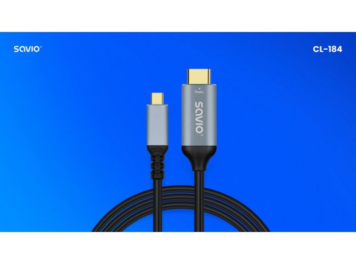 Kabel USB-C do HDMI v2.0b, 3m, miedź CL-184