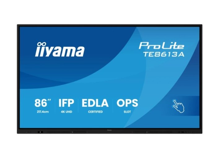 Monitor interaktywny 86 cali TE8613A-B2AG INFRARED,40pkt,IPS,4K,7H,500cd/m2,      WiFi,USB, ANDROID 14, Google EDLA,2x20W, UCHWYT ŚCIENNY