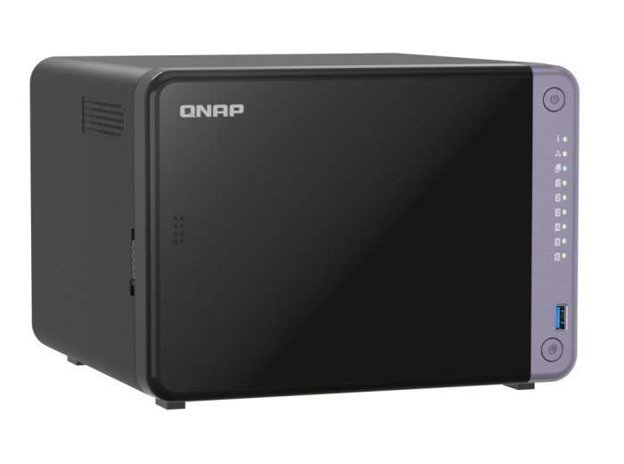 Qnap TS-632X-4G, Tower, 6 x 2.5"/3.5" SATA, AnnapurnaLabs Alpine AL524 4C, 4GB (Max. 16GB) DDR4 SODIMM, 2 x 2.5GbE, 2 x 10GbE SFP+, 2 x USB 3.2 Gen, adapter 120W