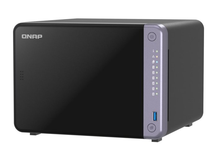 Qnap TS-632X-4G, Tower, 6 x 2.5"/3.5" SATA, AnnapurnaLabs Alpine AL524 4C, 4GB (Max. 16GB) DDR4 SODIMM, 2 x 2.5GbE, 2 x 10GbE SFP+, 2 x USB 3.2 Gen, adapter 120W