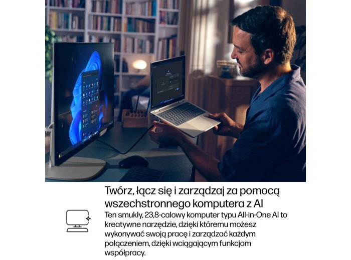HP EliteStudio 8 AiO G1i Ultra 5 235 23.8"FHD Touch IPS 300nits LBL AG 16GB DDR5 5600 SSD512 Intel Graphics Cam 5MP W11Pro 3Y OnSite