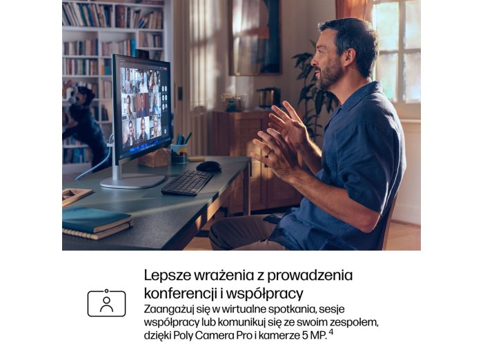 HP EliteStudio 8 AiO G1i Ultra 5 235 23.8"FHD Touch IPS 300nits LBL AG 16GB DDR5 5600 SSD512 Intel Graphics Cam 5MP W11Pro 3Y OnSite