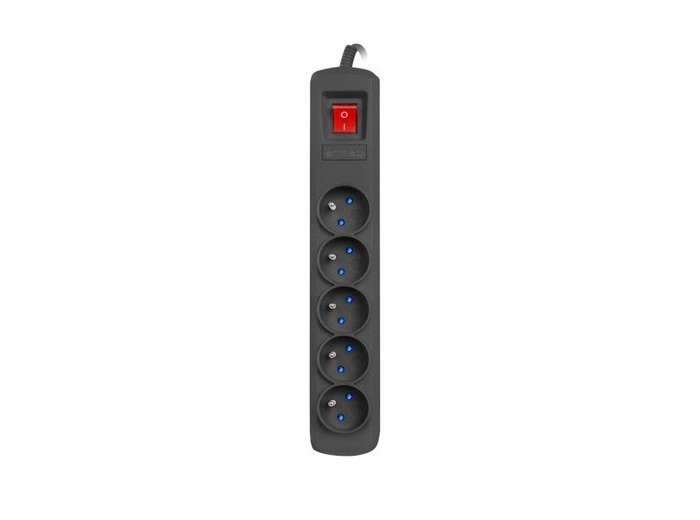 Listwa zasilająca R5 5m 5x230V PL 10A Czarna